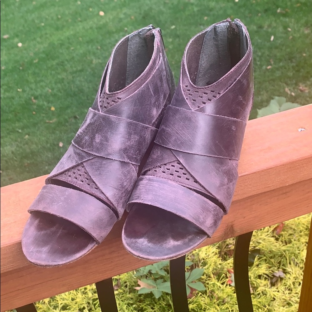 Free people open toe booties